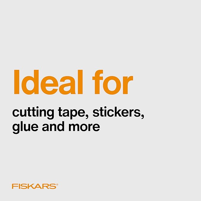 Fiskars 8" Non-Stick Comfort Grip Titanium All Purpose Scissors, Stainless - Image 5