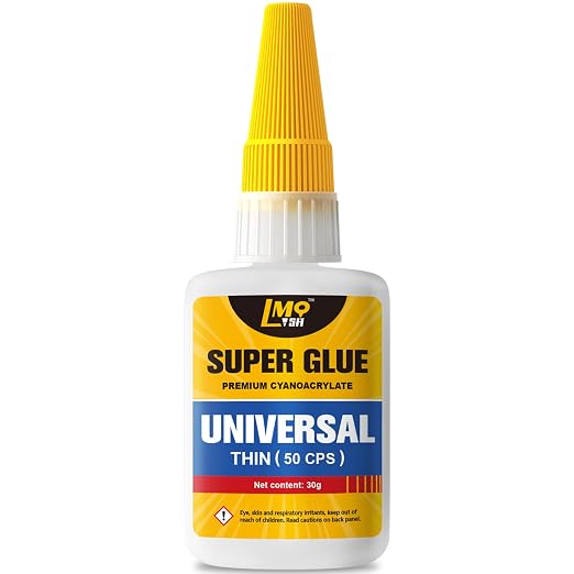 Super Glue Clear Liquid, Thin Strong CA Glue All Purpose by AffordableGlueSupplier-LMQ