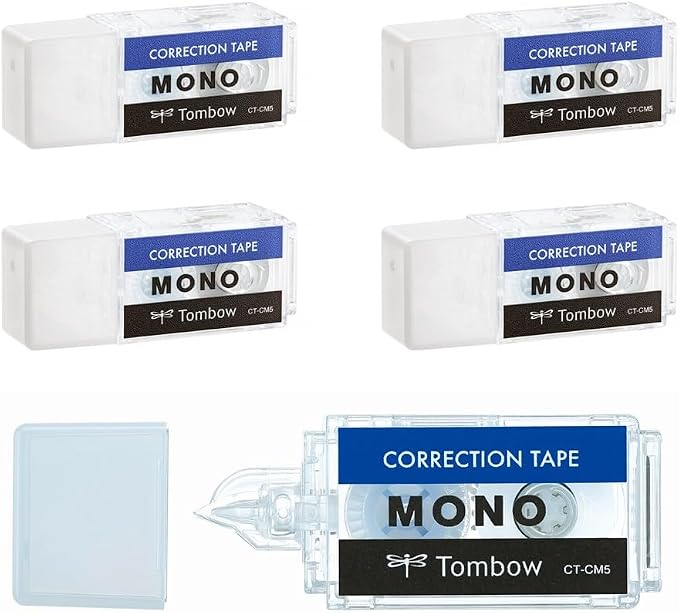 Tombow CT-CM5-5P Pencil Correction Tape, 0.2 inches, MONO Mono Pocket, Single by Tombow