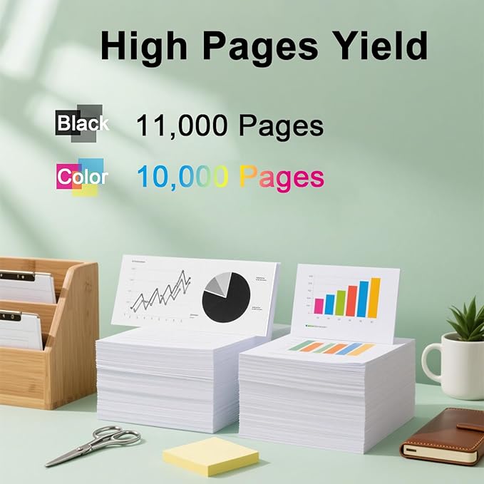 Remanufactured 981X 981 High Yield Ink Cartridge Works for PageWide Enterprise Color 556 556dn 556xh MFP 586 MFP 586z MFP 586dn MFP 586f Printer-DeskLoop Office