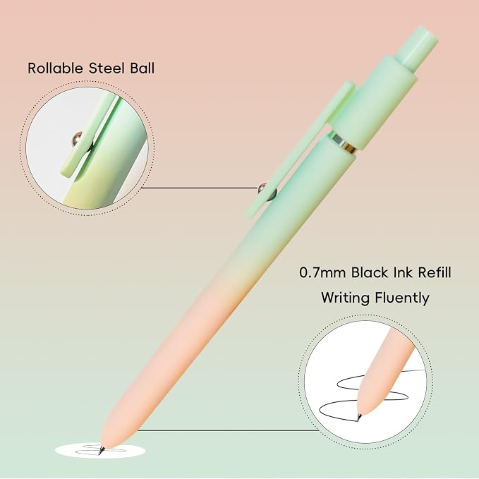 YOXMJDB Gel Pens, High-End Series 0.7mm Black Ink Pens - Image 3