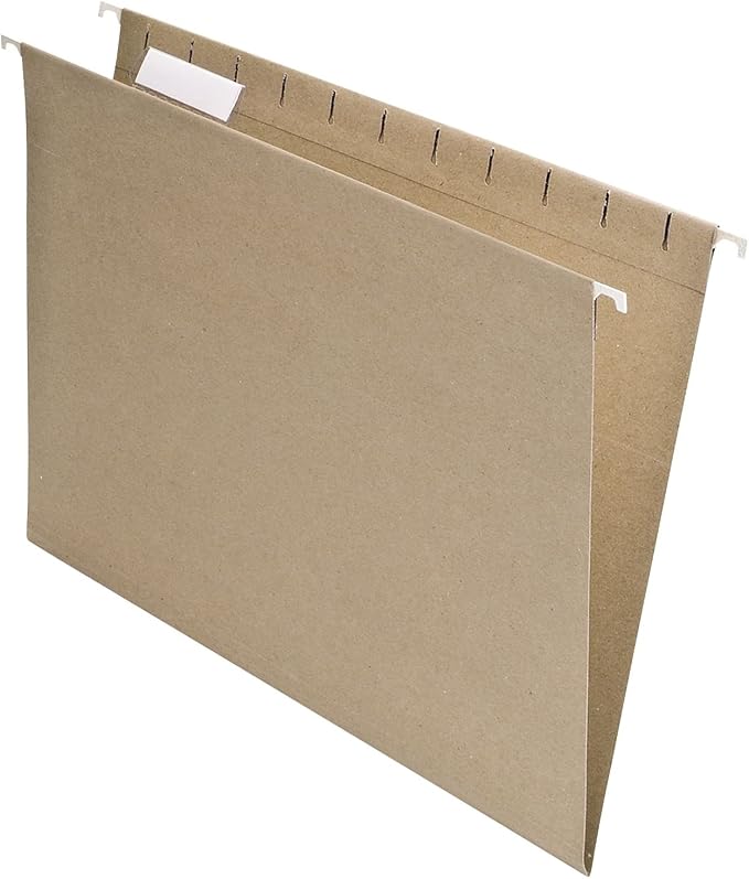 EarthWise by Pendaflex 100% Recycled Hanging Folders, Letter Size, 1/5 Cut - Image 2