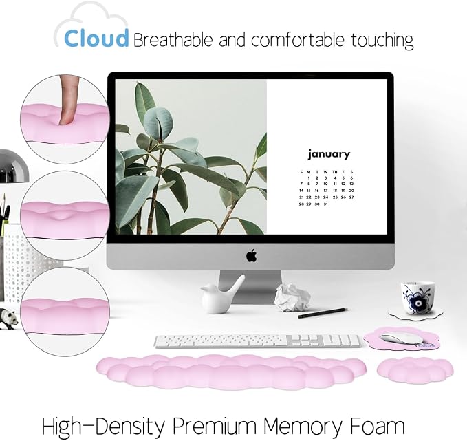 Cloud Wrist Rest Keyboard Palm Rest - Image 6
