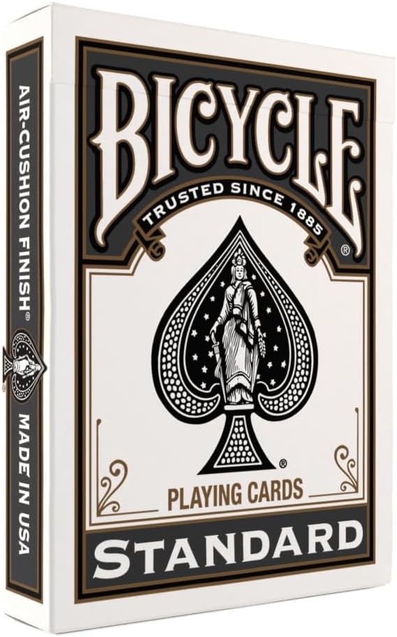 Bicycle Black Playing Cards, Standard Index Poker Size, Classic Deck of Cards by BicyclePlayingCards
