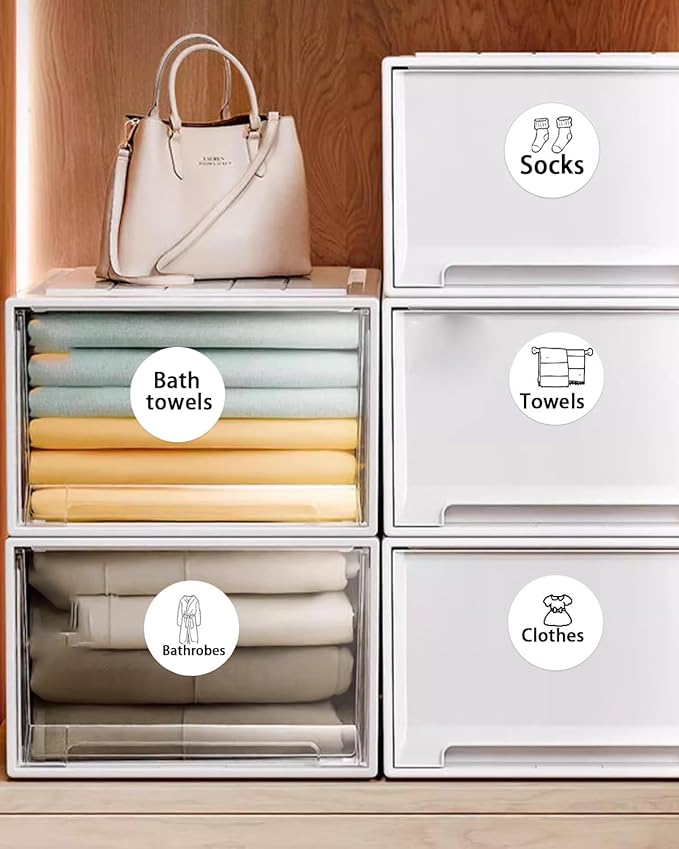 2 inch Round Thermal Labels, Thermal Printer Labels Sticker use for Barcode, Shipping, Customized, Circle Direct Thermal Stickers 600 PCS/1 Roll, White-DeskLoop Office