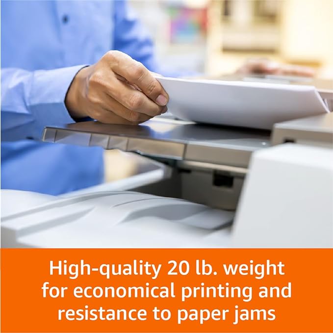 Amazon Basics Multipurpose Copy Printer Paper, 20 lb, 8.5 x 11 Inches, 3 Reams - Image 5