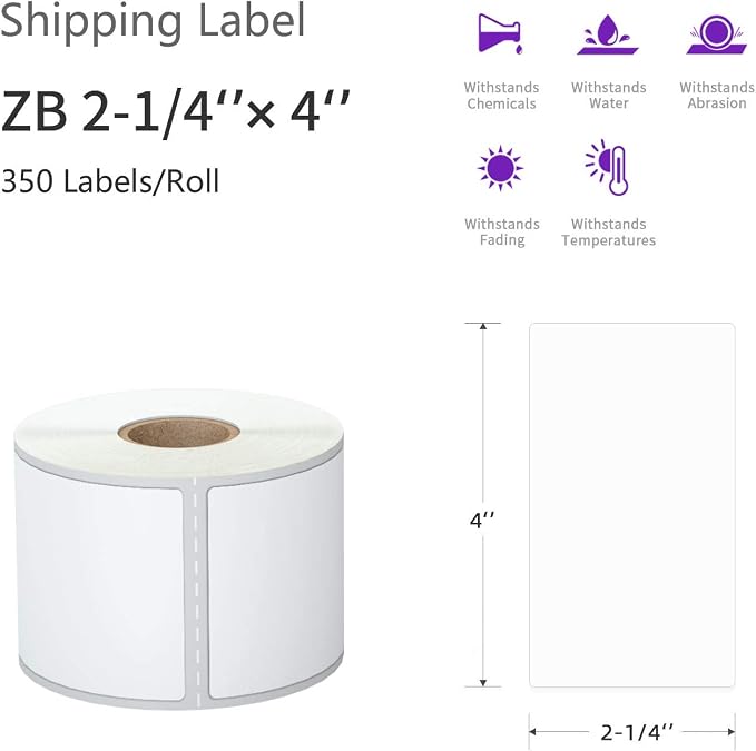 AveneMark 12 Rolls Direct Thermal Label 2.25" x 4" Shipping Labels - Image 2