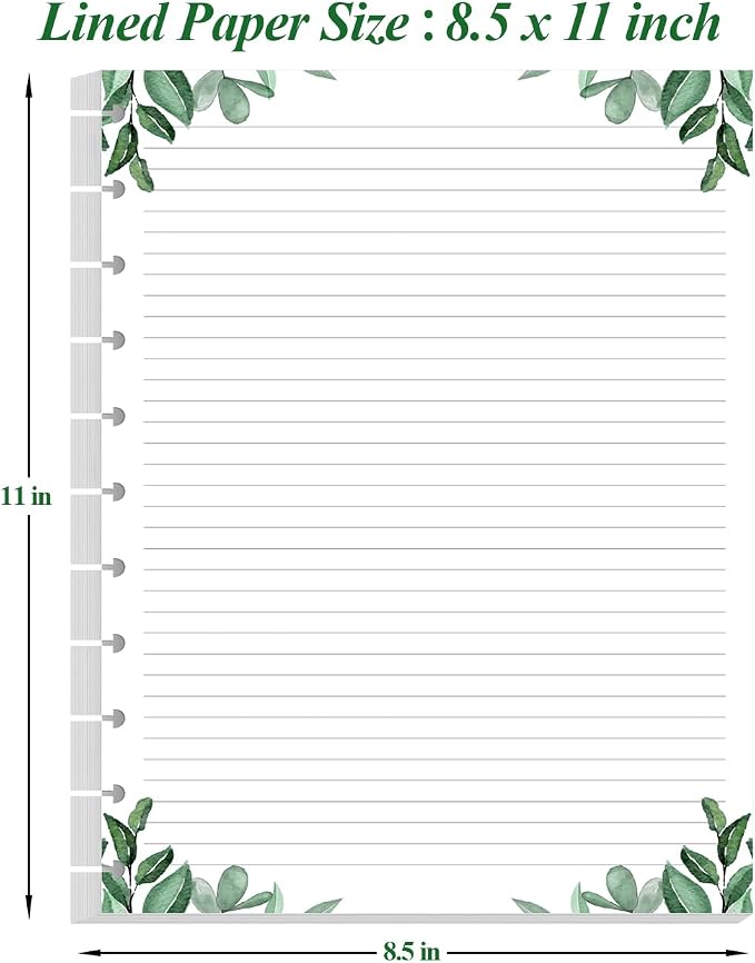 A4 TUL Discbound Lined Refill Paper, 11-Disc Discbound Ruled Filler Paper - Image 5