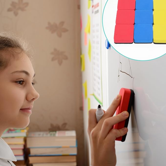 72 Pack Dry Erase Eraser, Magnetic Whiteboard Eraser Bulk, Small White Board - Image 6