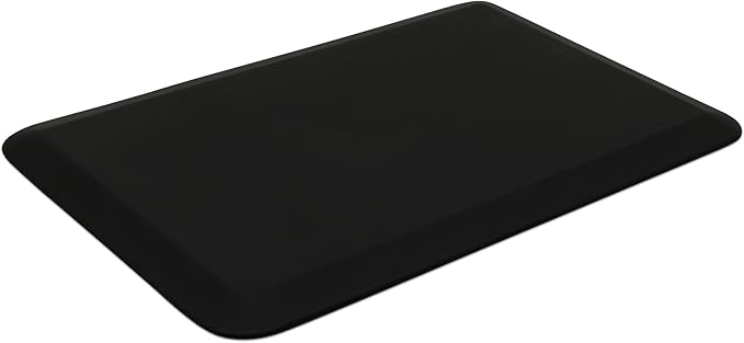 GelPro NewLife Designer Comfort Ergo-Foam Anti-Fatigue Kitchen Floor Mat, 20"x32", Leather Grain Jet-DeskLoop Office