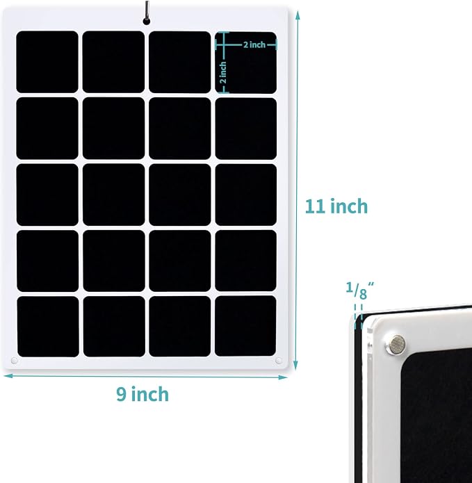 HIIMIEI Acrylic Pin Display Board, 9x11 Enamel Pin Display Frame, Dustproof - Image 2