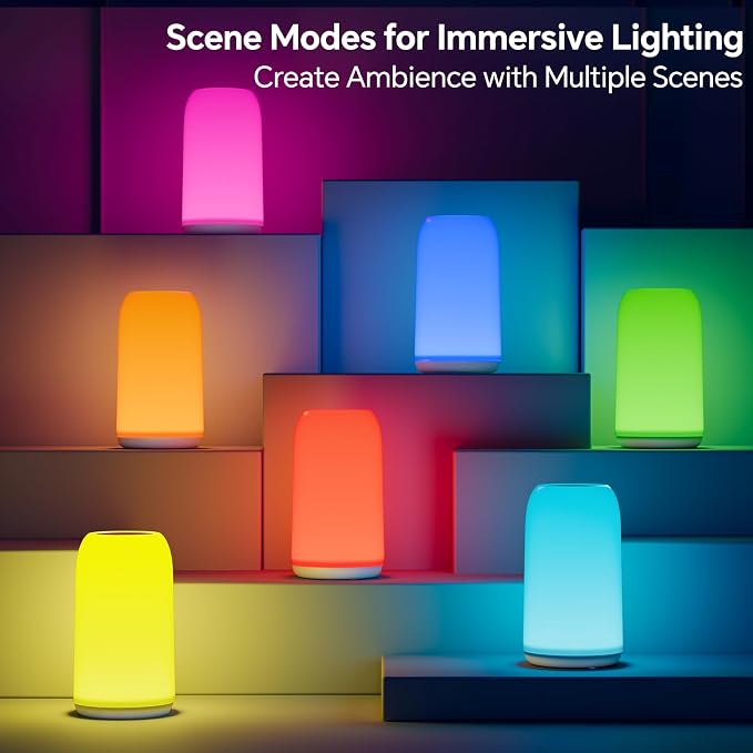 ROOTRO Cordless Table Lamps Rechargeable, Touch Lamp - Image 5
