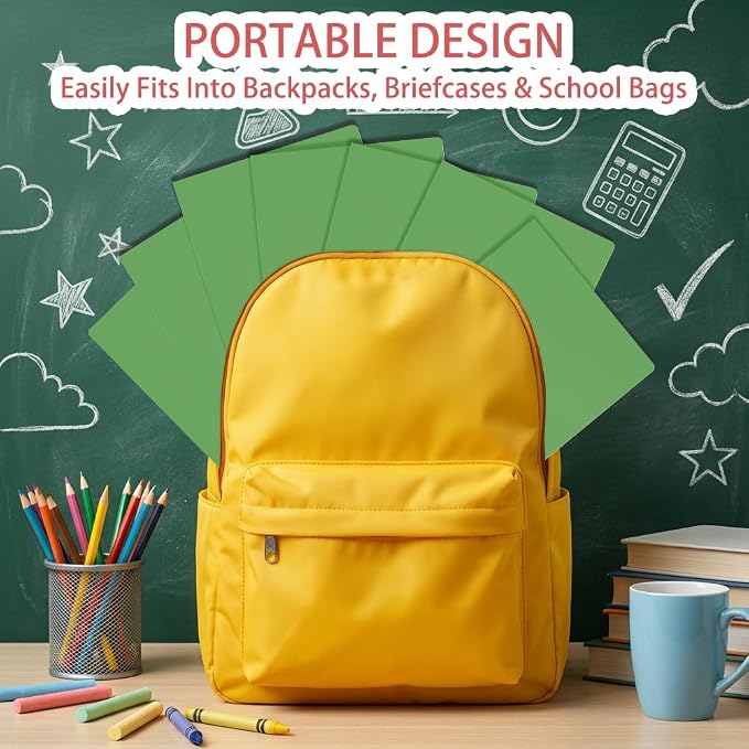 7 Pack Green Plastic Folders - Image 6