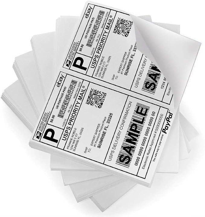 FungLam Shipping Labels 2 per Page by FungLam