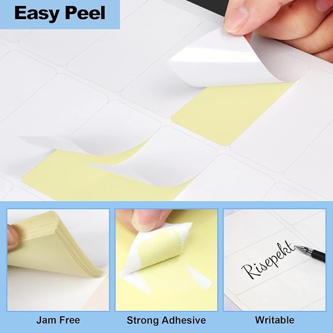 100 Sheets 3000 Pcs 30 Up 1" x2-5/8 Shipping Address Barcode Labels - Image 4