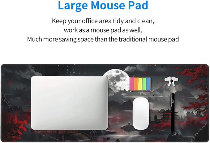 Extended Gaming Mouse Pad, Large Desk Mat XL Anime Mouse Pad Waterproof - Image 6