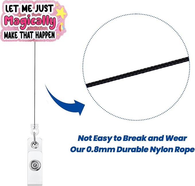 Let Me Just Magically Make That Happen Funny Nurse Badge Reel, Name Tag Badge - Image 5