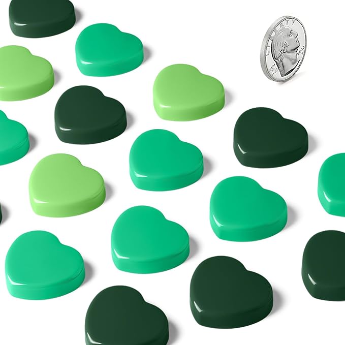 30PCS Heavy Duty Fridge Magnets - Small Cute Refrigerator Magnets for Whiteboard, Lockers & Kitchen, Cute Strong Magnets - Mini Decorative Magnet for Home, School, Office, Crafts,Locker (Green)-DeskLoop Office