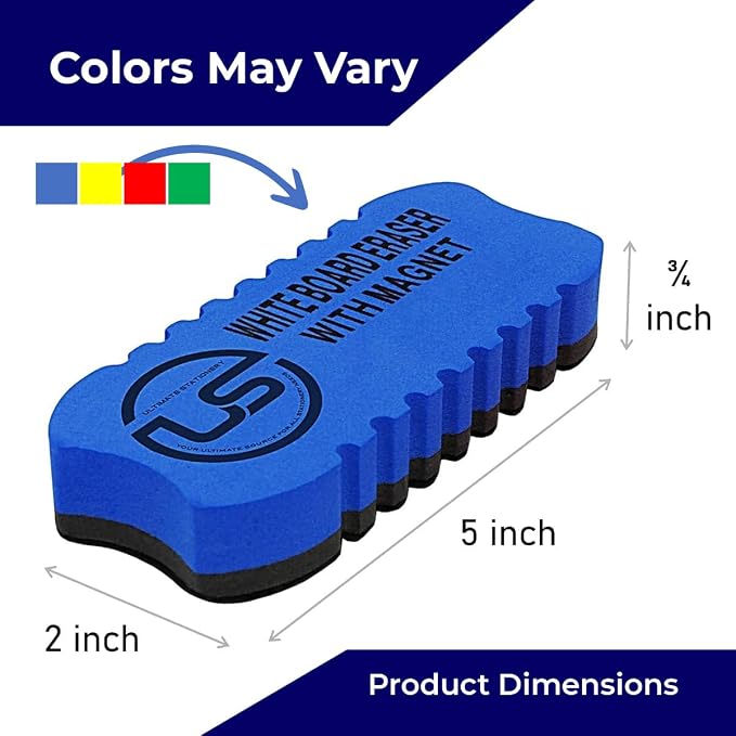 Dry Erase Eraser Magnetic Whiteboard Eraser 2 Pack White Board Cleaner - Image 2