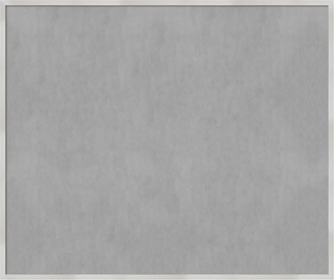 Amanti Art Silver Framed Magnetic Board 41x49 Oversize Vision Board by AmantiArt