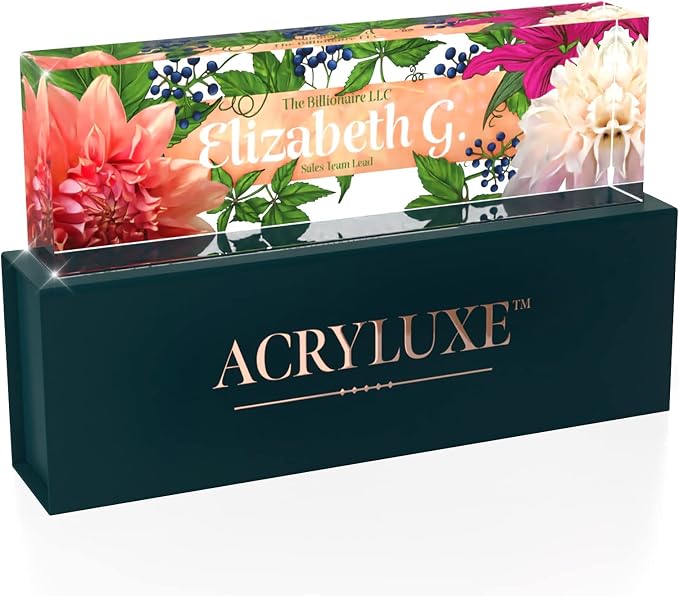 Desk Name Plate Personalized, Custom Name Plates 2½/x8 Inches, Thick - Image 6