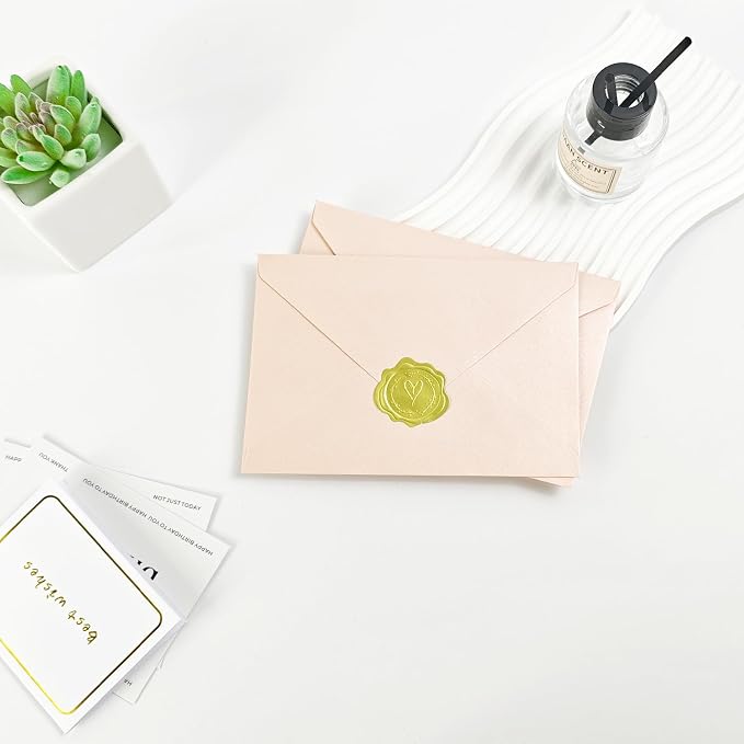 50 PCS 4x6 Pearl Pink Envelopes - Image 5