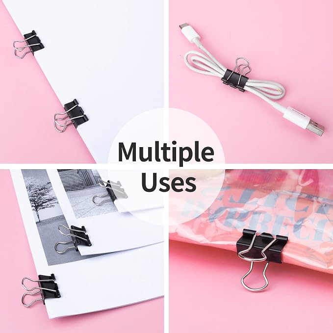 50 Pcs Small Binder Clips for Paperwork, Bookmark and Cable Management - Image 5