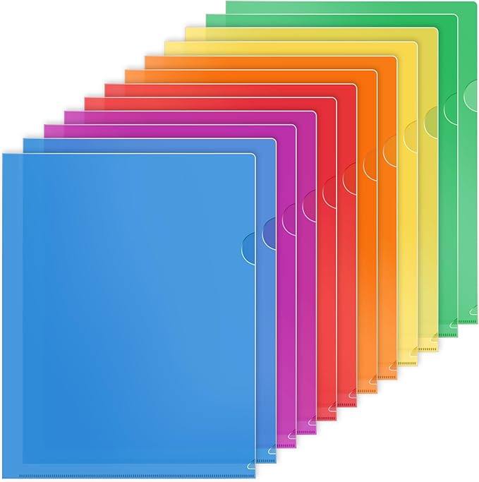 KTRIO Clear Plastic Folders Project Pockets by KTRIO