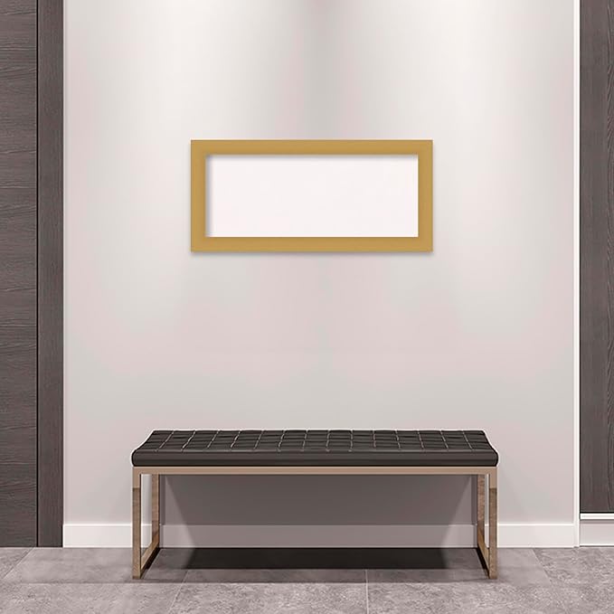 Amanti Art White Cork Board for Wall, 16x34 Vision Board with Gold Frame, Medium Corkboard Office Decor for Home Organization, Casual Corkboard Pinboard to display items for home organization-DeskLoop Office