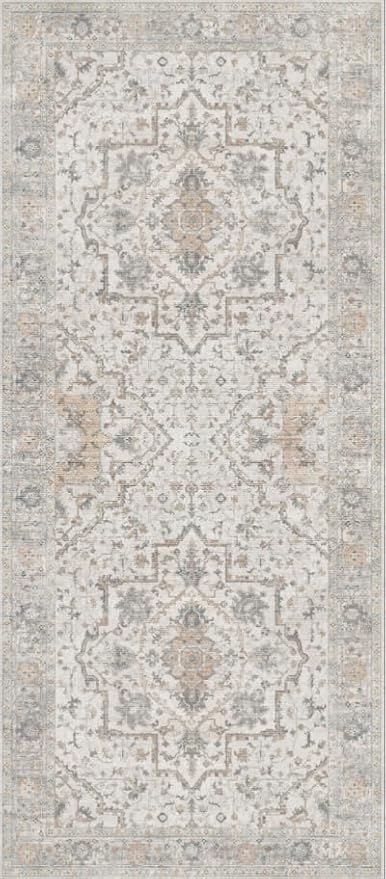 GENIMO Runner Rug 2'6"x8 Machine Washable Non Slip Vintage Hallway Runner Rug - Image 8