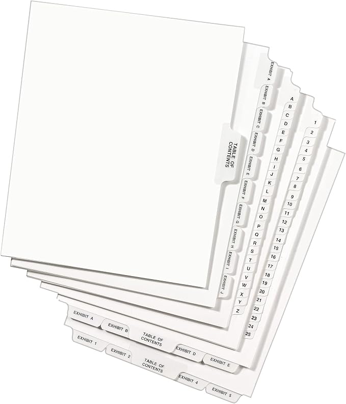 Avery Premium Collated Legal Exhibit Binder Dividers - Image 6