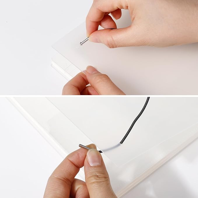 AHGXG Bullet Dotted Journal - Dot Grid Spiral Notebook B5, 140 Pages, 100 GSM Thick Paper, Waterproof Plastic Cover Journals for Bullet Journaling, Sketching, 7.6" x 10", Transparent-DeskLoop Office