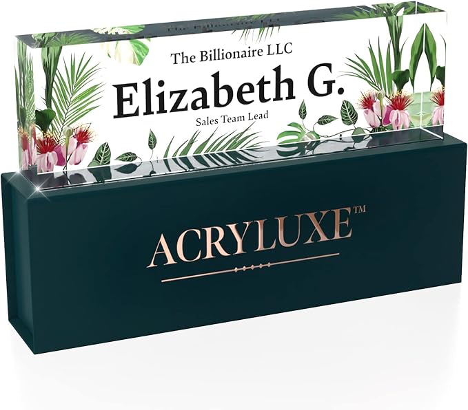 Desk Name Plate Personalized, Custom Name Plates 2½/x8 Inches, Thick - Image 6