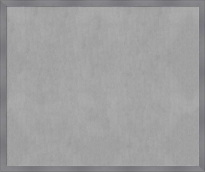 Amanti Art Grey Framed Magnetic Board 42x50 Oversize Vision Board by AmantiArt
