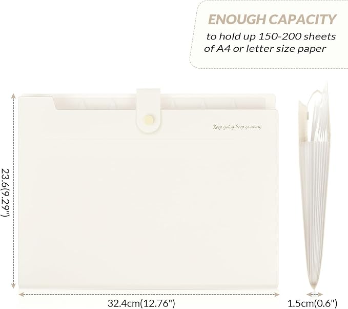 SKYDUE Accordion File Organizer, Expanding File Folder - Image 5