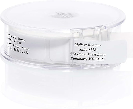 White Personalized Return Address Labels by ArtisticDirect