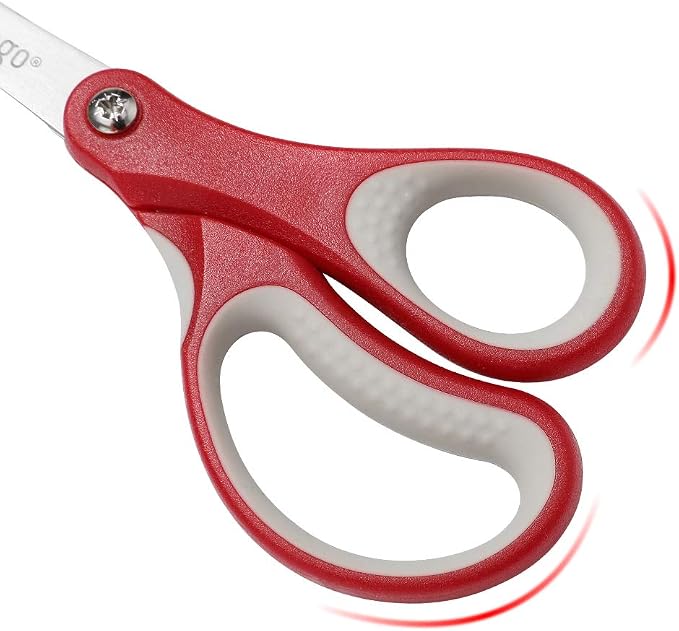 LIVINGO 5" Left and Right Handed Kids Scissors, Safety Blunt Sharp Stainless - Image 4