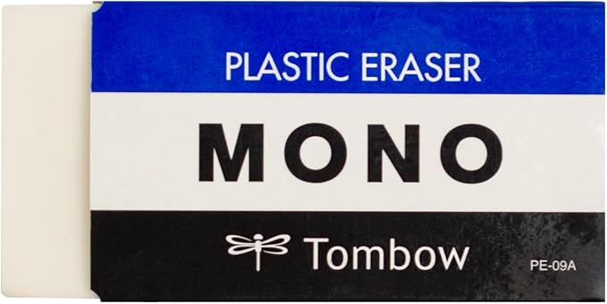 TOMBOW 57332 Mono Eraser, 1 Pack. Cleanly Removes Marks Without Damaging Paper by Tombow