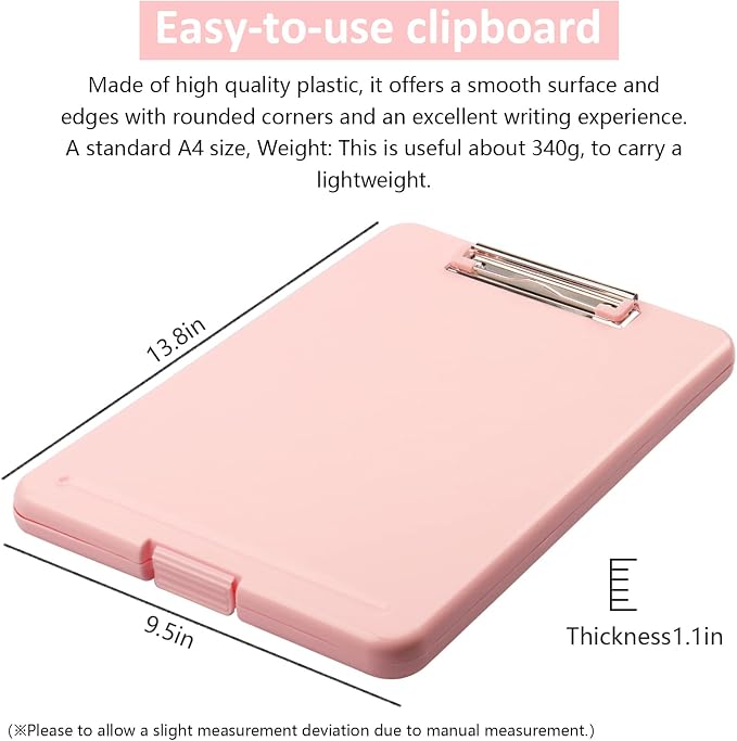 Clipboard with Storage, Storage Clipboard with Clip, Clipboards Foldable - Image 4