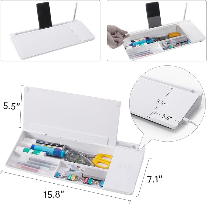 Small Glass Desktop Whiteboard Dry-Erase-Board - Image 4