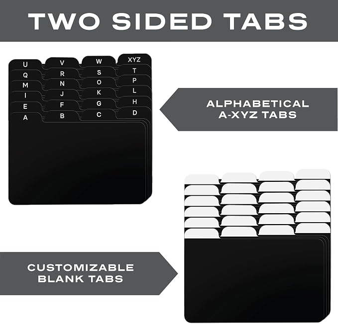 4x6 Index Card Alphabet Tab Dividers 24 pcs - Image 4