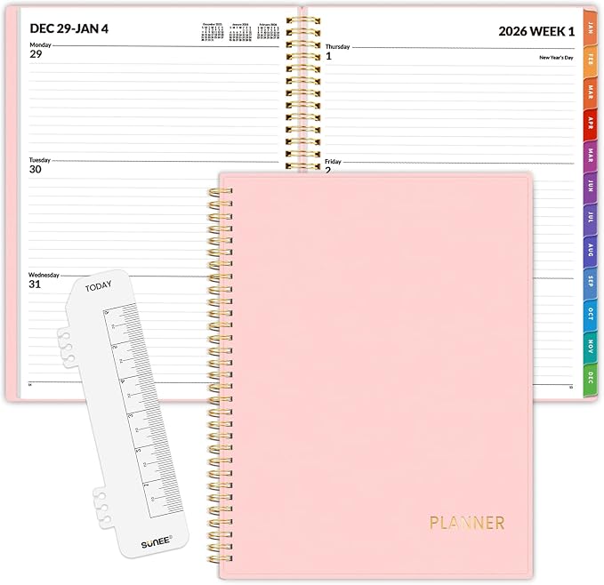 SUNEE 2026 Weekly and Monthly Planner by SUNEE