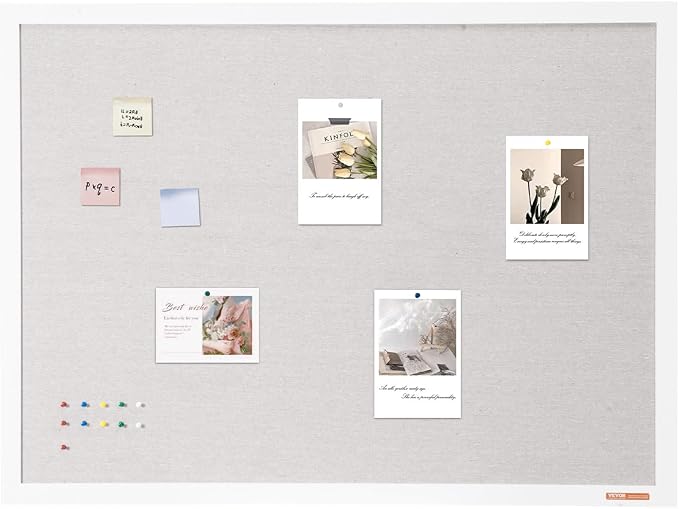 VEVOR 48"x36" White Cork Board - Image 9