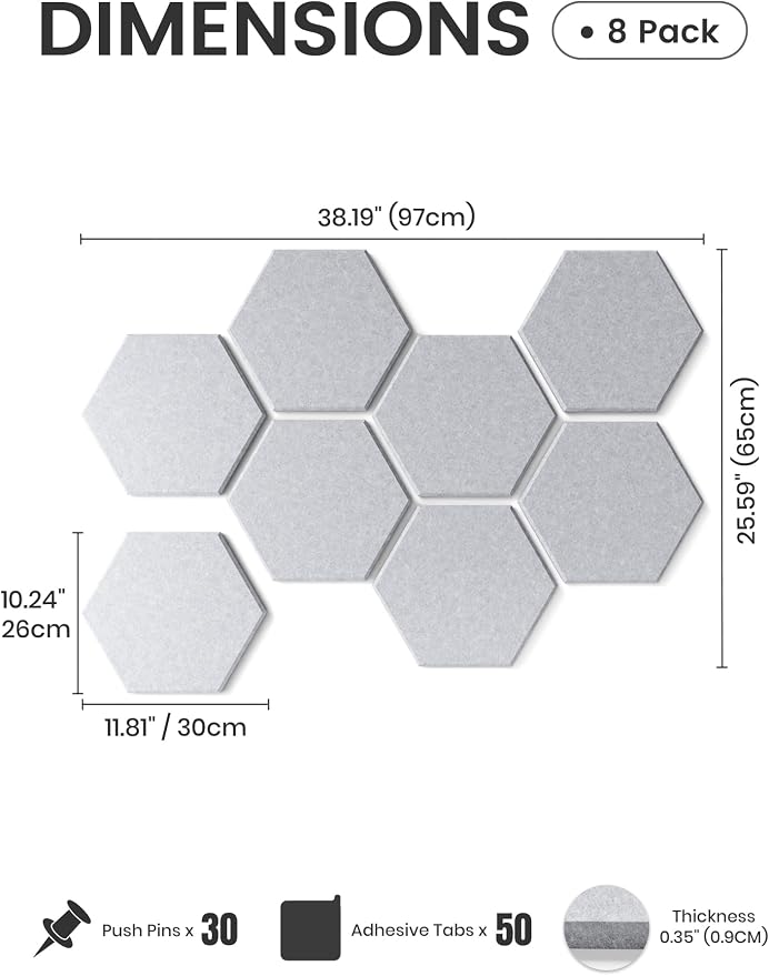 Fluxynara Hexagon Cork Board Alternative - Image 2
