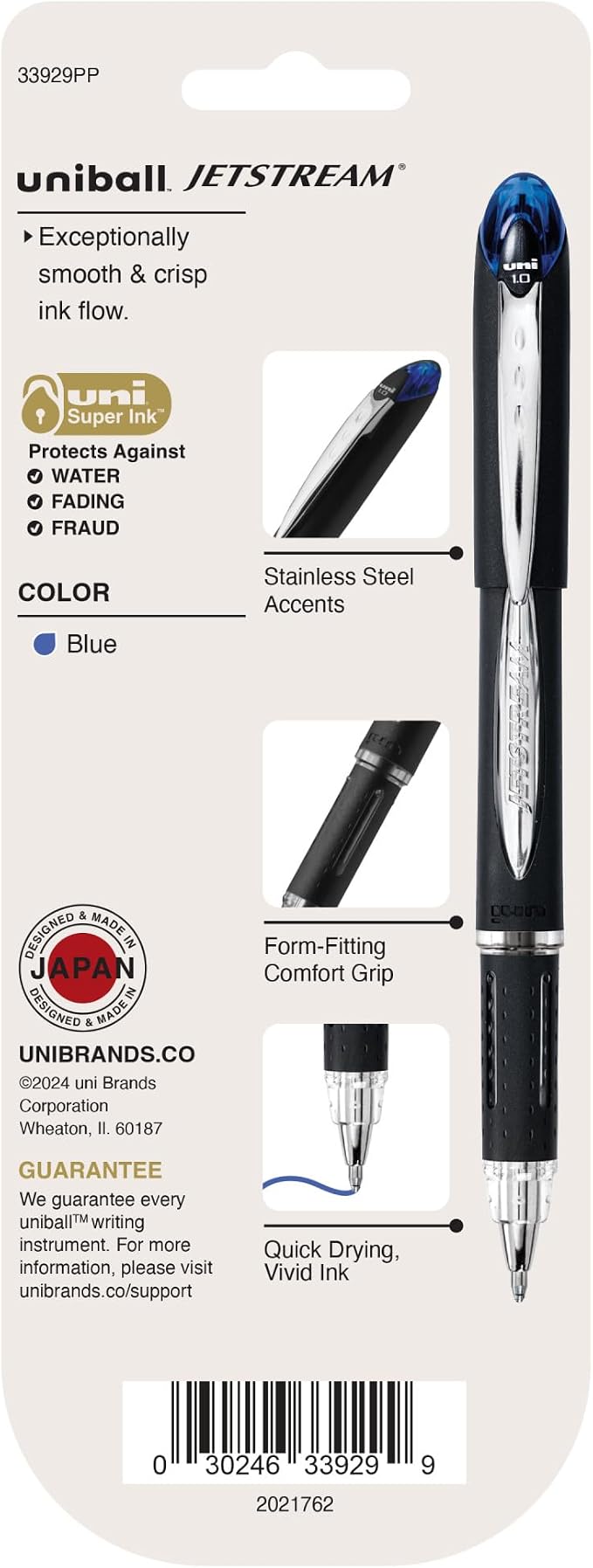 uniball Jetstream Ballpoint Pens, Medium Point, 3 Pack - Image 7