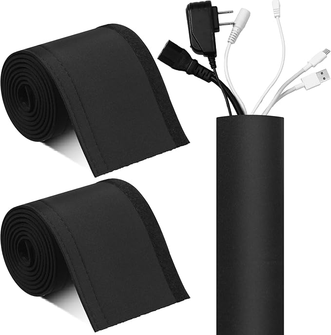 Poen 2 Rolls 60 Inch Cable Management Sleeve Trolling Motor Cable Sleeve by Poen