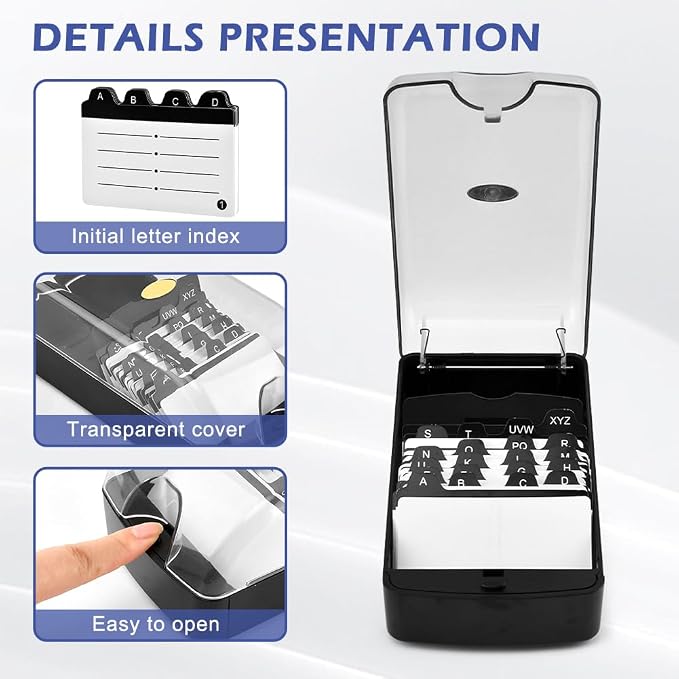 Business Card Box, Lightweight Desk Organizer - Image 3
