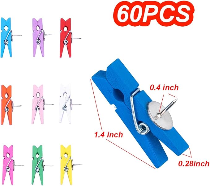 Push Pin Clips for Cork Board, Office and Home - Image 2