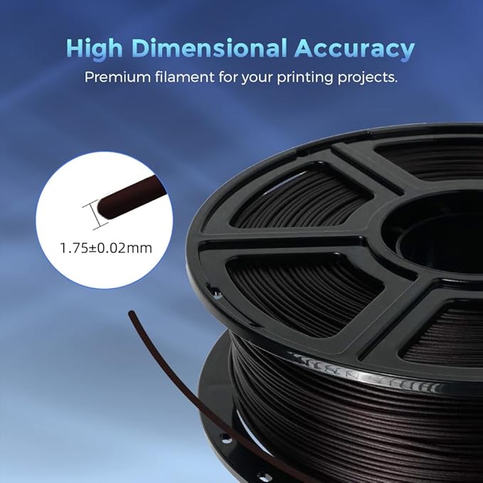 FLASHFORGE Carbon Fiber PLA Filament 1.75mm, Carbon Fiber Reinforced PLA 3D Printer Filament, 1KG Spool Dimensional Accuracy +/- 0.02mm, High Strength & High Abrasion-Resistance (PLA-CF Marsala)-DeskLoop Office