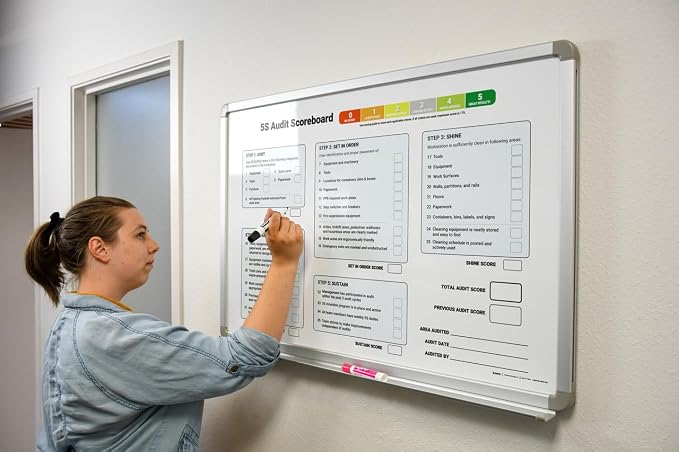5S Audit Scoreboard Whiteboard 36" x 24" - Image 3